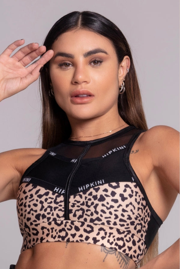 Top deportivo animal print