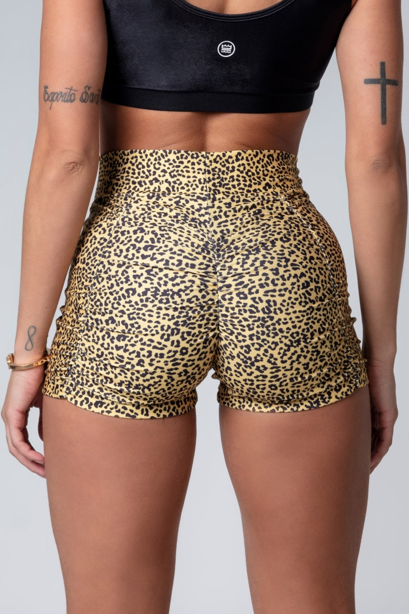 Short deportivo animal print push up