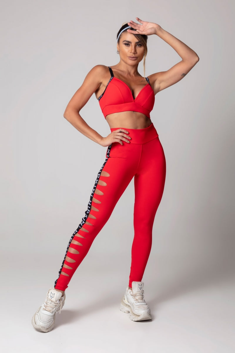 Calza deportiva mujer sportswear roja