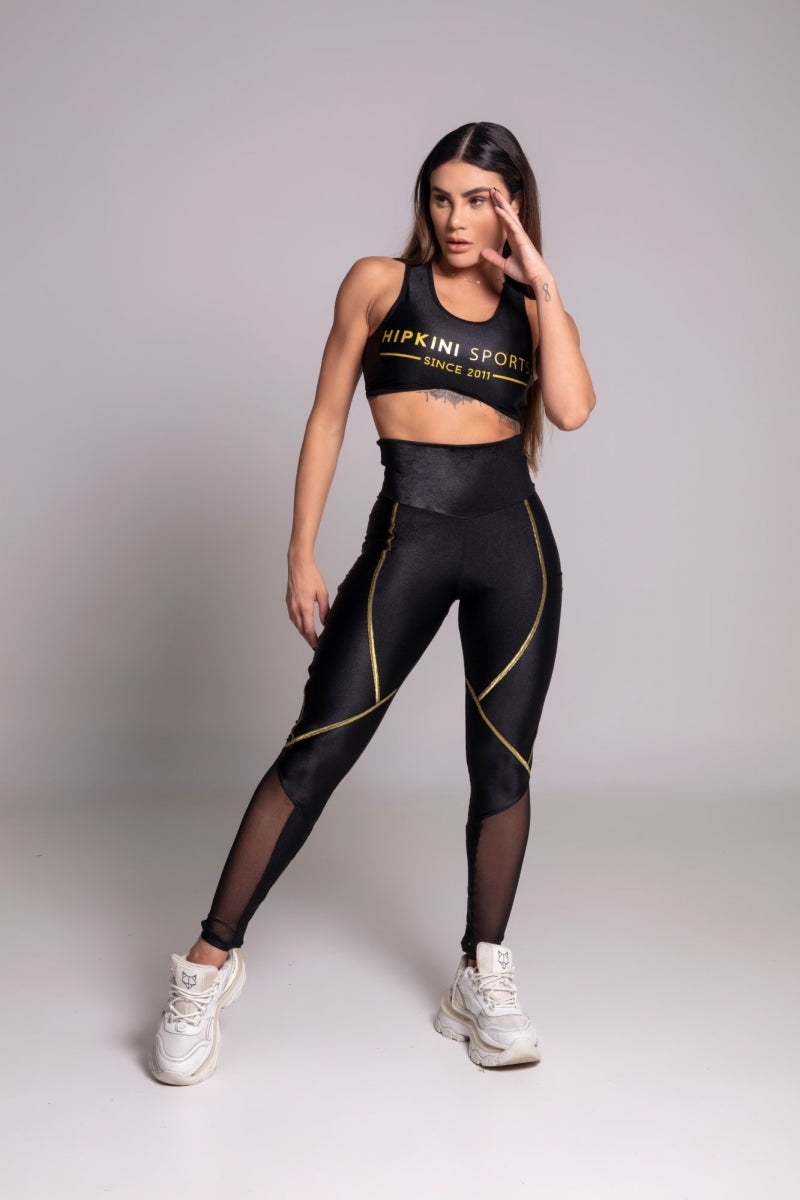 Calza deportiva mujer Gravity Preta Cós