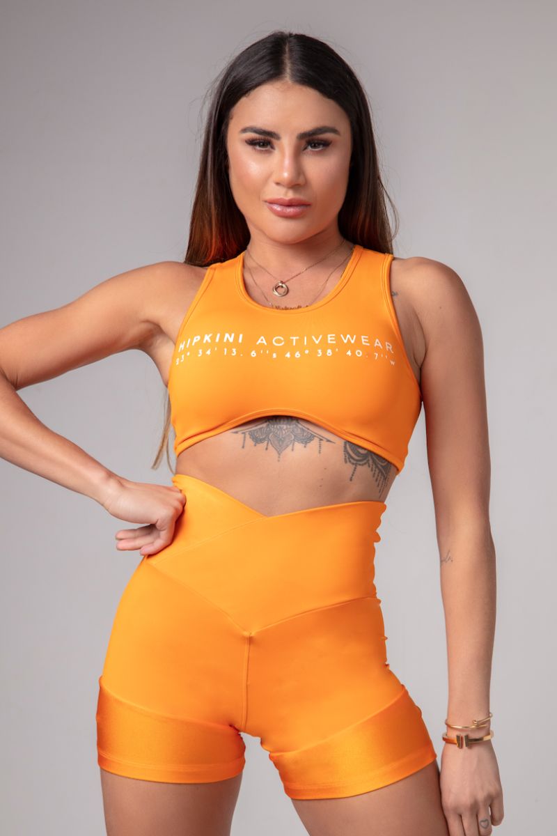 Shorts deportivo mujer Naranja