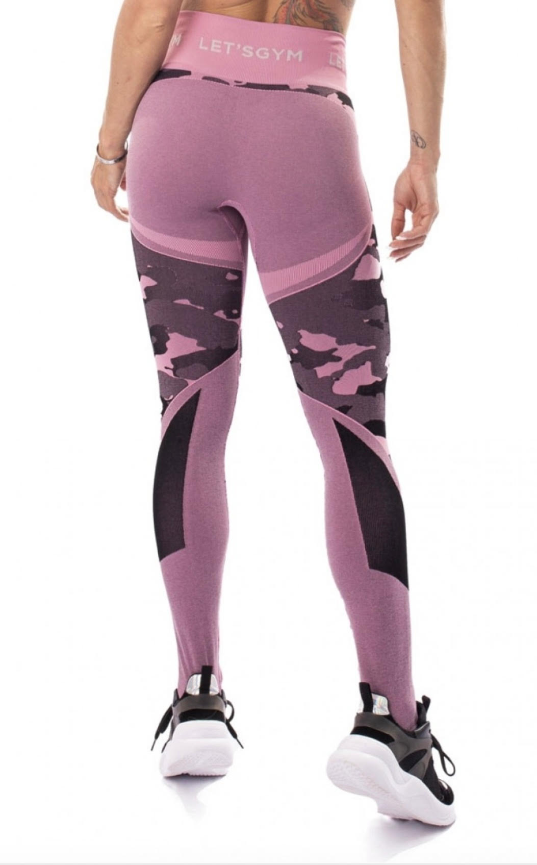 Calza deportiva mujer modelo exclusivo militar rosa